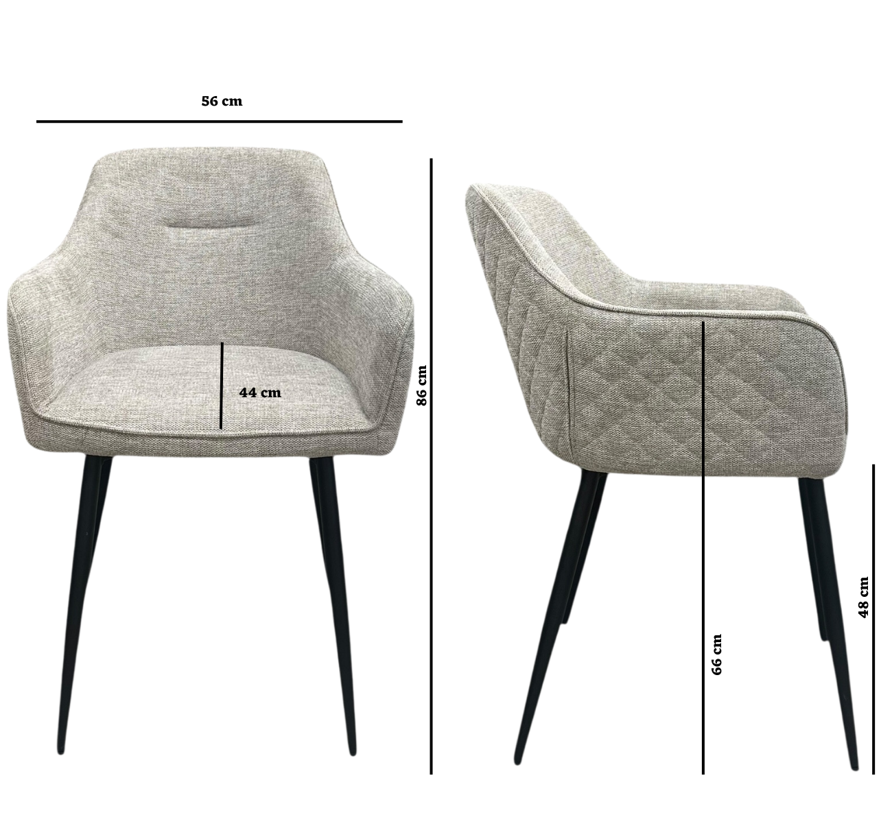 Label F Liz Eetkamerstoel - Champagne