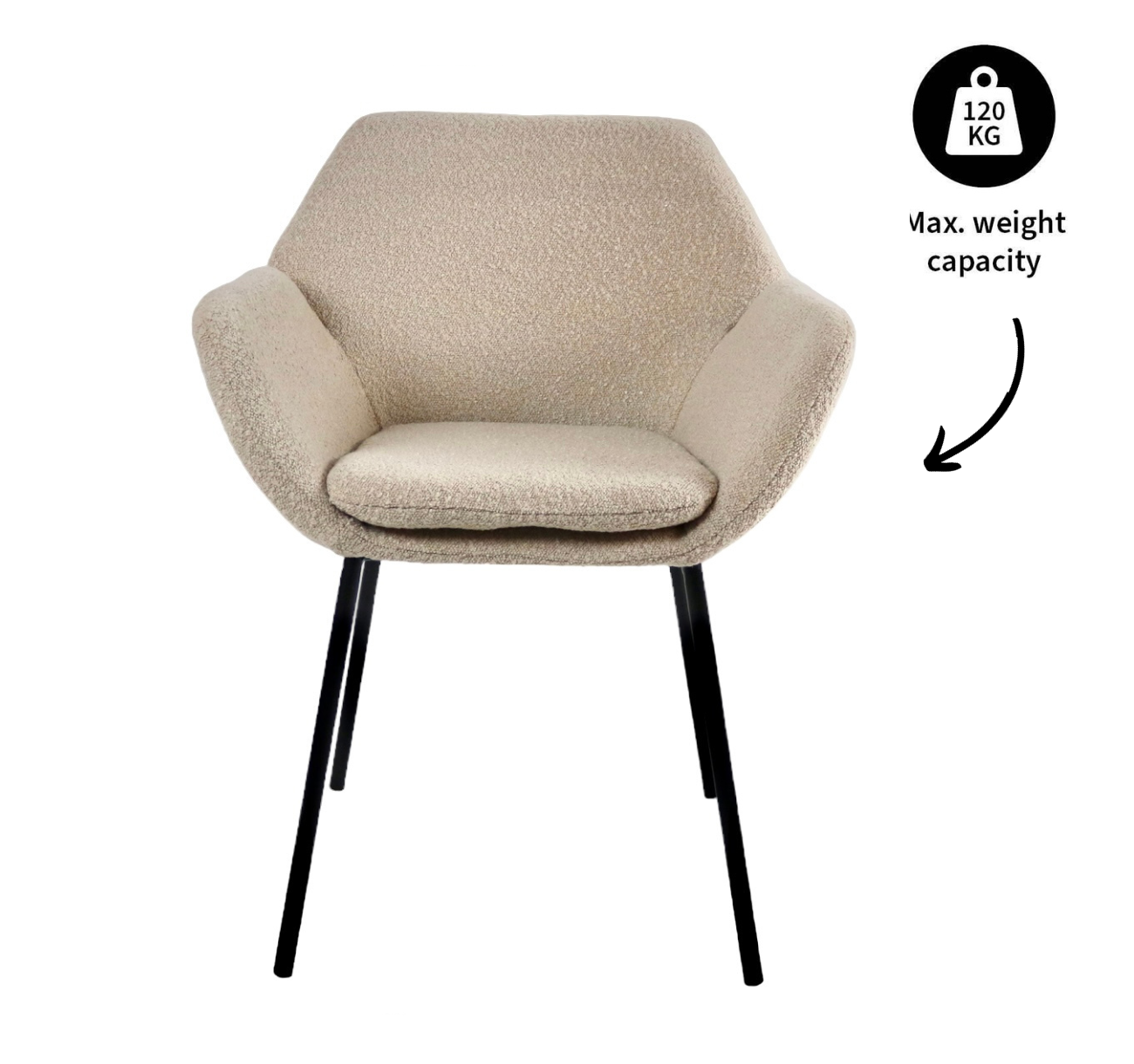 Label F Louise Eetkamerstoel - Beige
