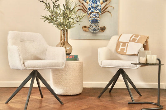 Draaistoel Flo – Comfortabele eetkamerstoel voor huis & horeca