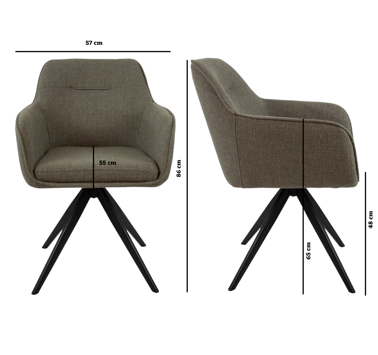 Label F Flo Swivel chair